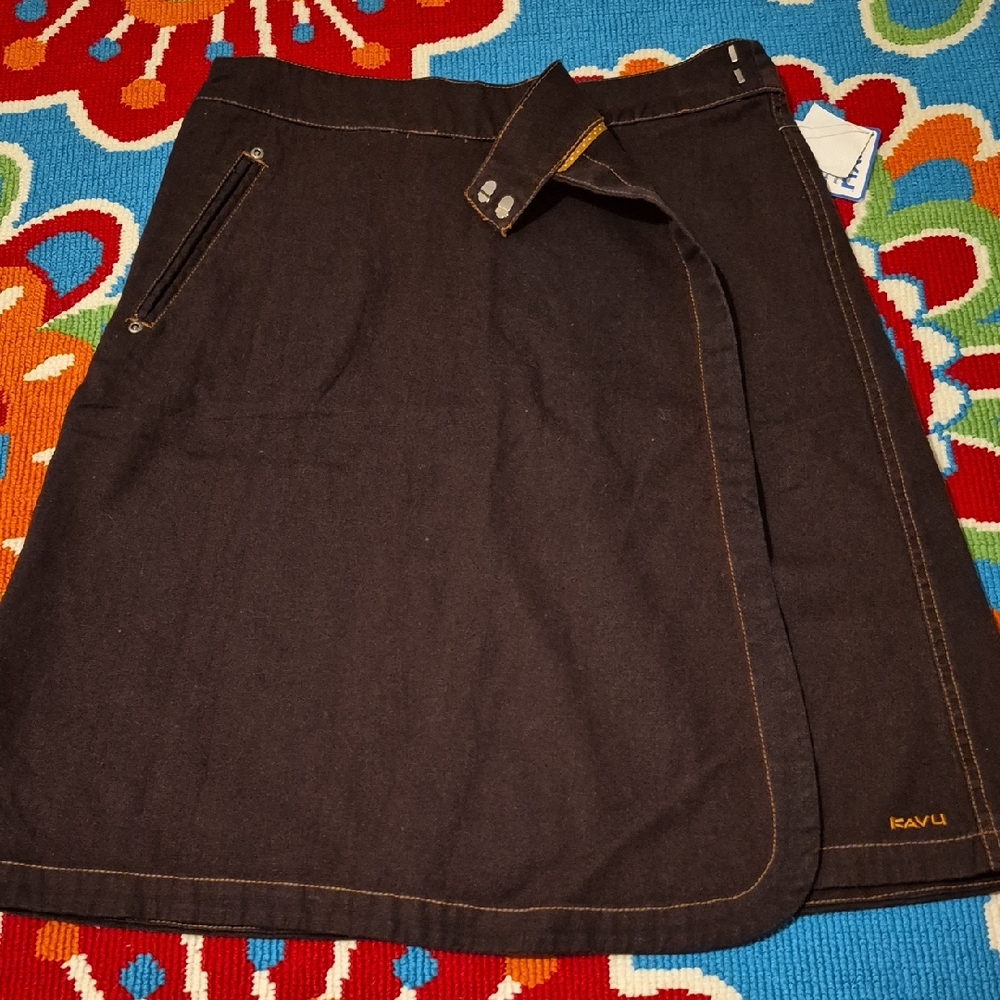 Kavu Espresso A-Line Skirt with Pocket